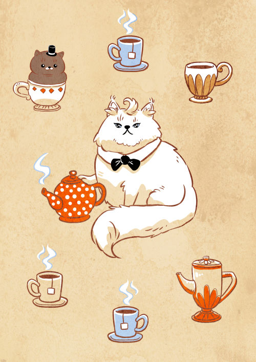 cat-tea-postcard