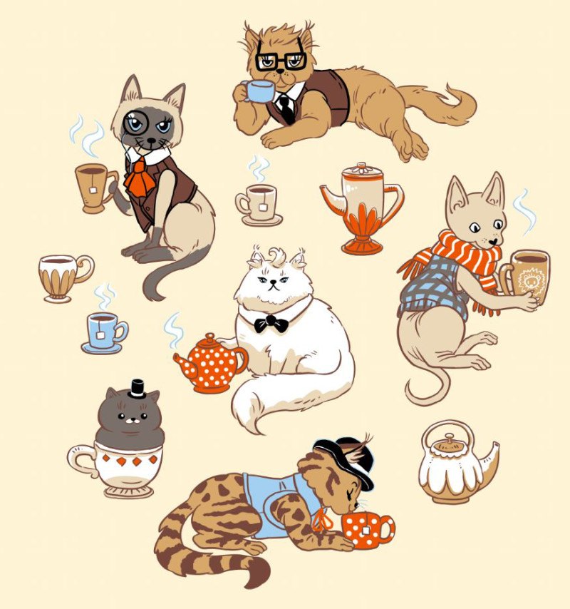 cats-colored