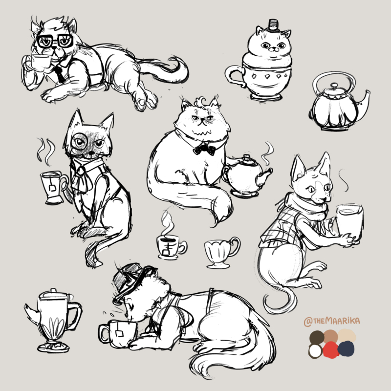 cats-tea-sketch